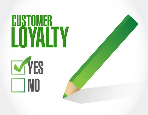 Customer loyalty selection sign concept — Stock Photo, Image