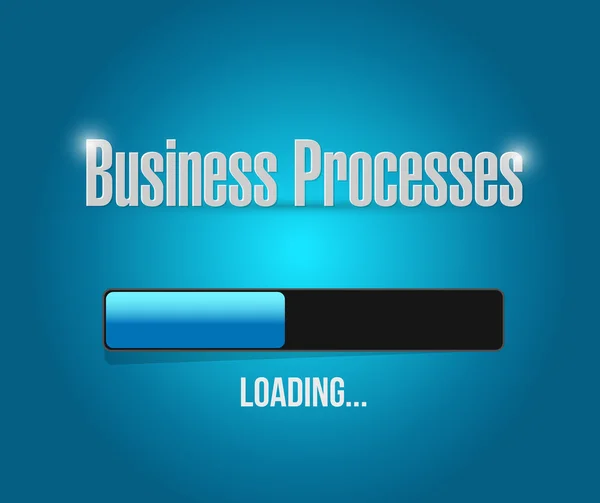 Üzleti folyamatok betöltése bár jel fogalma — Stock Fotó