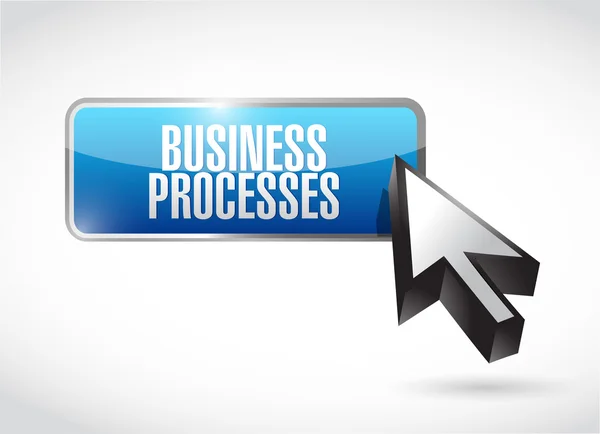 Business processes button sign concept — Stock Photo, Image