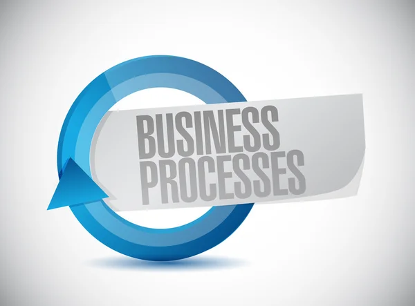 Концепція циклу бізнес процесів — стокове фото