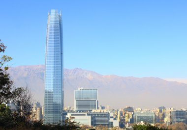 Santiago de chile city skyline.
