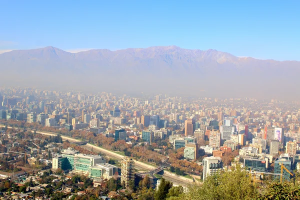 Santiago do Chile, centro financeiro e econômico — Fotografia de Stock