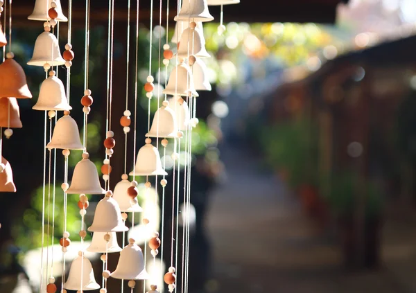 Carillon de vent. cloches pendaison ornement — Photo