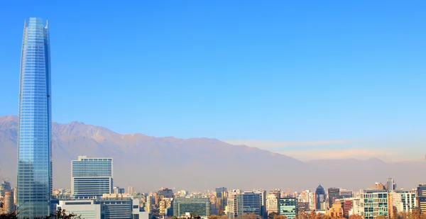 Santiago do Chile, centro financeiro e econômico — Fotografia de Stock