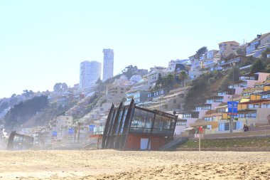 Viña del Mar and Reñaca, Chile, beach view