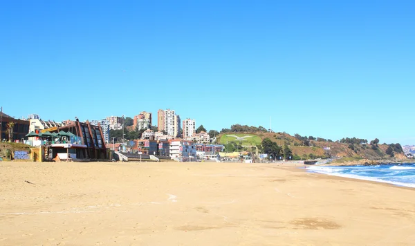 Viña del Mar y Reñaca, Chile, vista a la playa —  Fotos de Stock