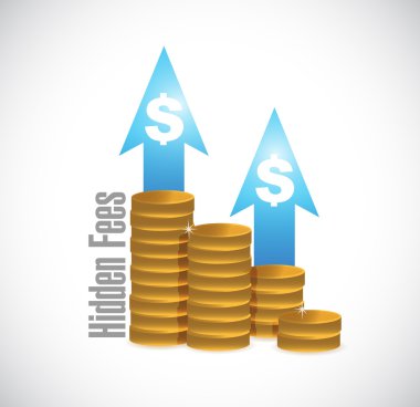 gizli ücretler grafik işareti kavramı sikke