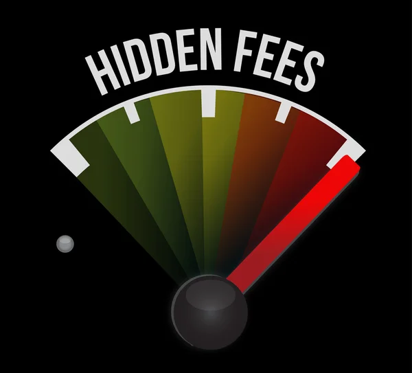 High hidden fees sign concept illustration — Stock Photo, Image