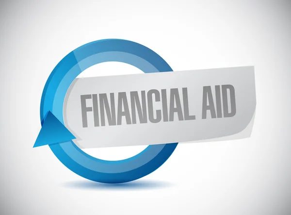 Financial Aid cycle sign concept — Stock Photo, Image