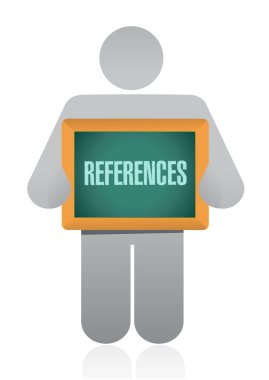 references board sign concept clipart