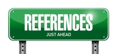 references road sign concept clipart