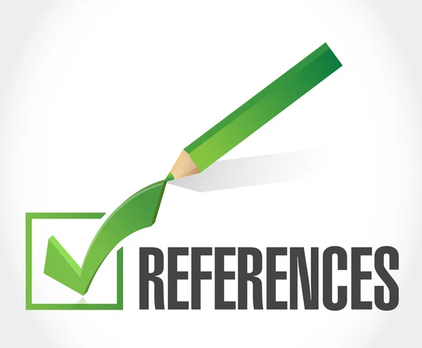 Referencias check mark sign concept — Foto de Stock