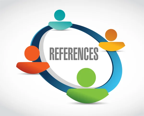 Referenze team sign concept — Foto Stock