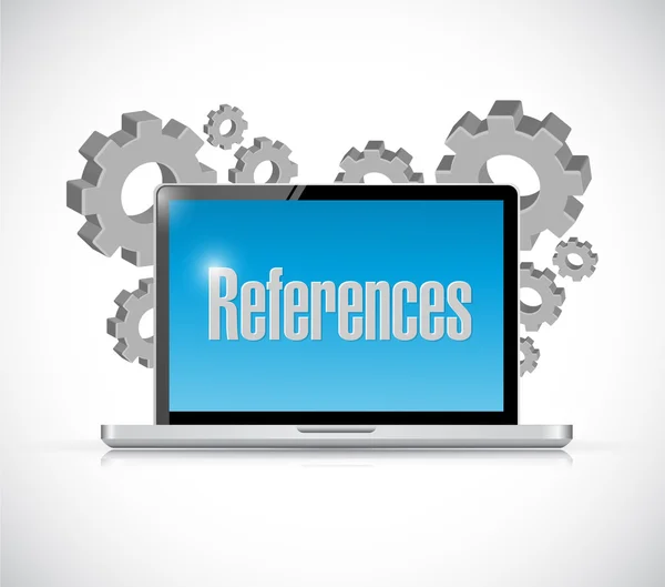 Referenze computer sign concept — Foto Stock