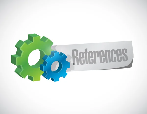 References gear sign concept — Stock Photo, Image