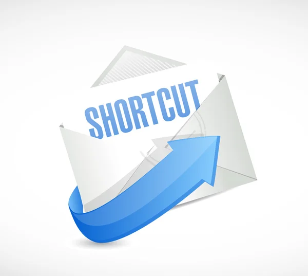 Shortcut mail sign concept illustration design — Stock Photo, Image