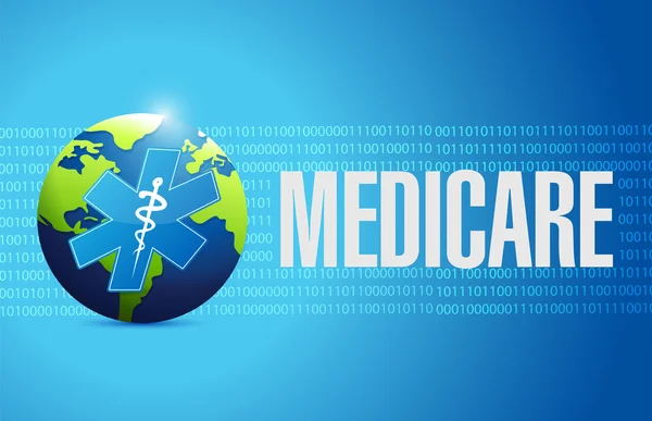 Koncepcja międzynarodowy znak Medicare — Zdjęcie stockowe