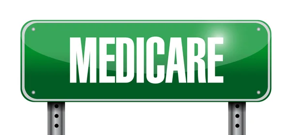 Medicare road sign illustration design — Stock Photo, Image