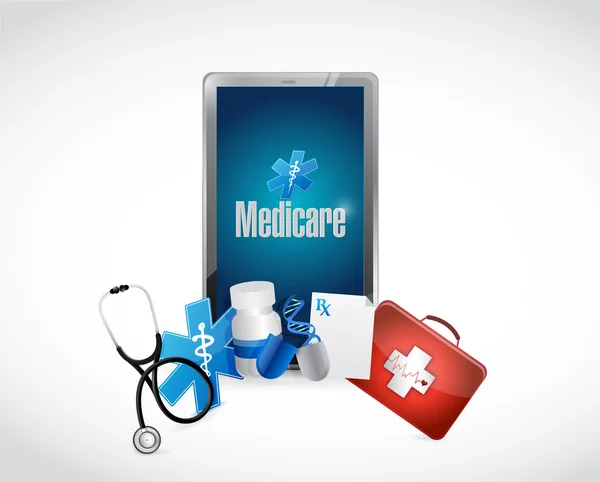 Medicare segno tecnologia medica — Foto Stock