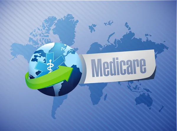 Medicare nemzetközi jele illusztráció — Stock Fotó