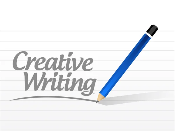 Creative writing message illustration — стоковое фото