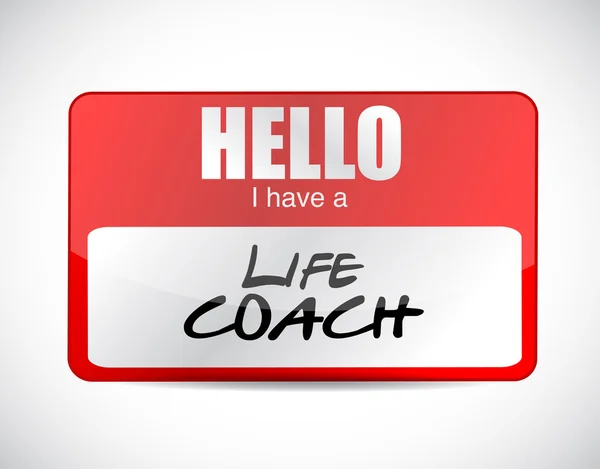 hello I have a life coach name tag