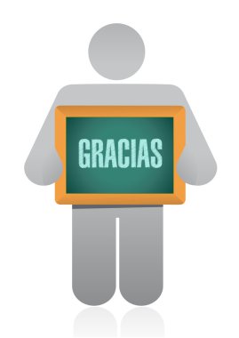 İspanyol teşekkürler avatar işareti mesaj