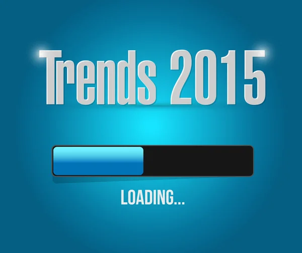 Trenderna 2015 lastning bar illustration design — Stockfoto