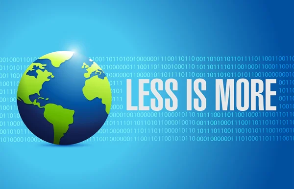 Less is more international sign concept — Stock Photo, Image