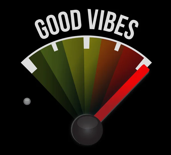 Good vibes speedometer sign concept — Stock Photo, Image