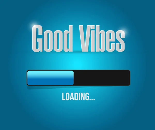 Great vibes loading bar illustration design — Stock Photo, Image