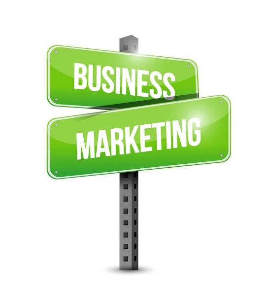 Concetto di Business Marketing strada segno — Foto Stock