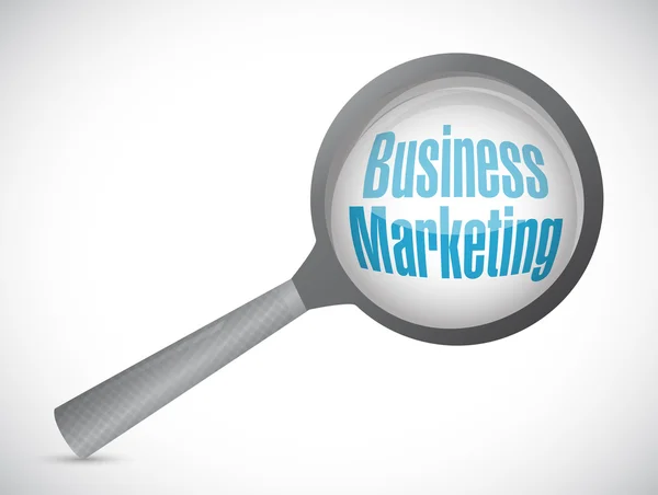 Business Marketing ingrandire il concetto di segno — Foto Stock