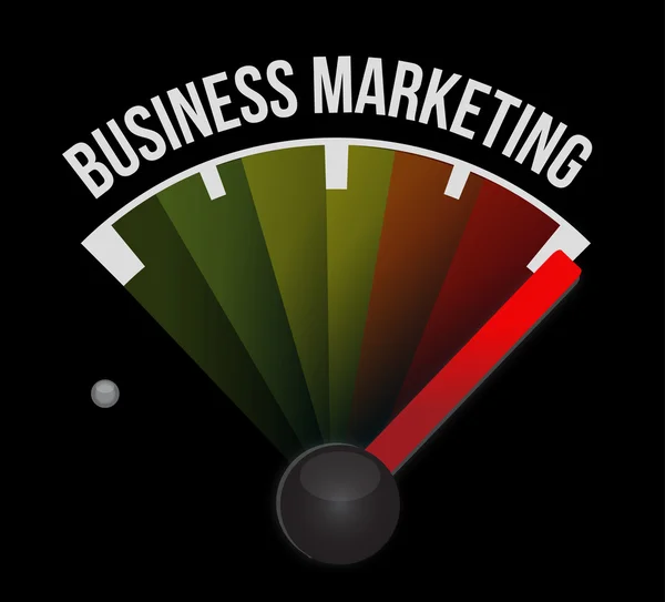 Concepto de signo de velocímetro de marketing empresarial — Foto de Stock