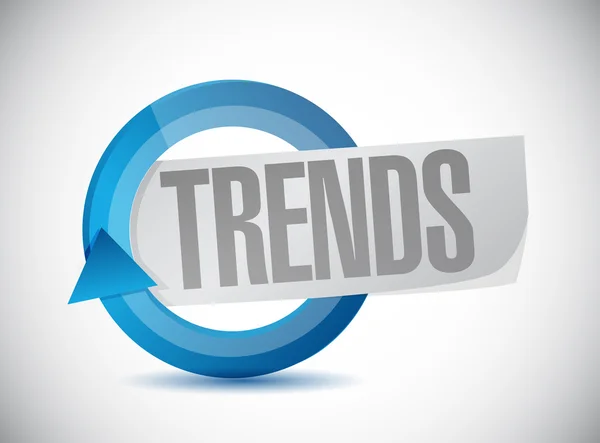 Trends cycle sign concept illustration — Stock Photo, Image