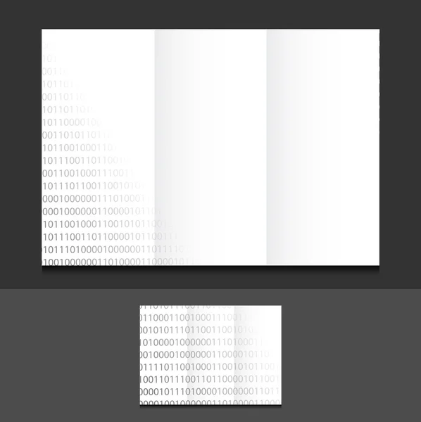 Tri fold binary illustration design — Stock Photo, Image