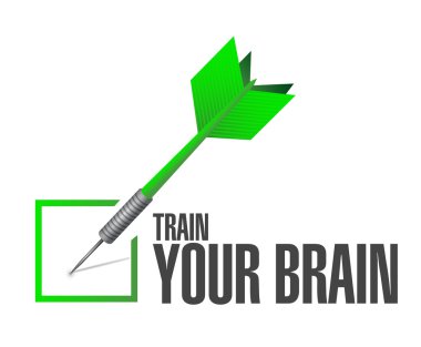 Senin beyin onay işareti işareti kavramı tren