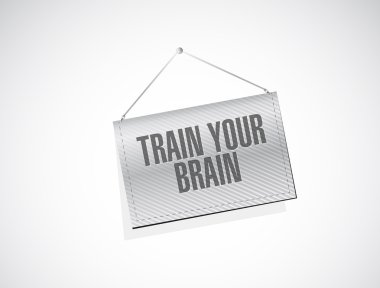 Beynin işareti kavramı asılı tren