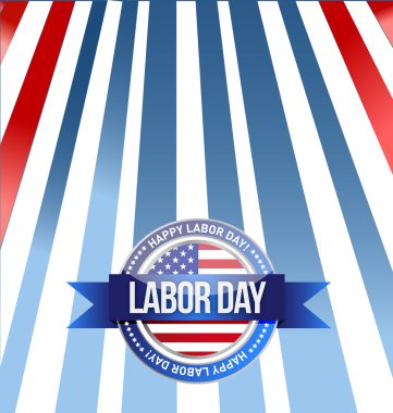 İşçi Bayramı mühür işareti illüstrasyon tasarım grafik