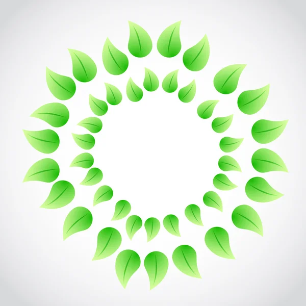 Yeşil yaprakları illüstrasyon tasarımı — Stok fotoğraf