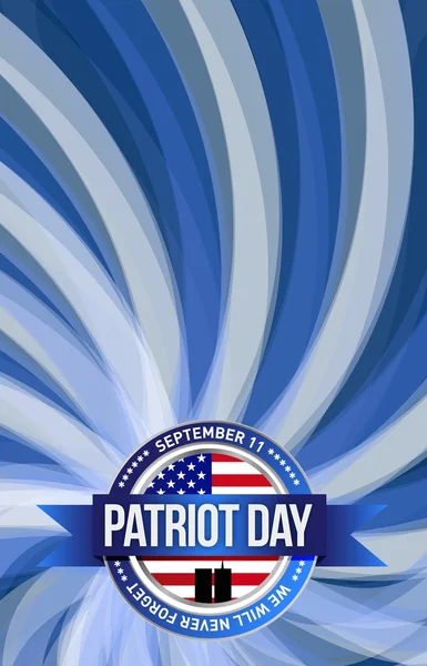 Patriot day seal sign illustration design graphic — Stock Photo, Image