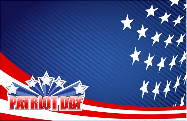 Patriot day star sign illustration design — Stock Photo, Image