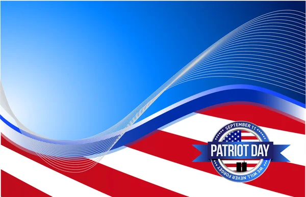 US patriot day sign illustration design — Stock Photo, Image