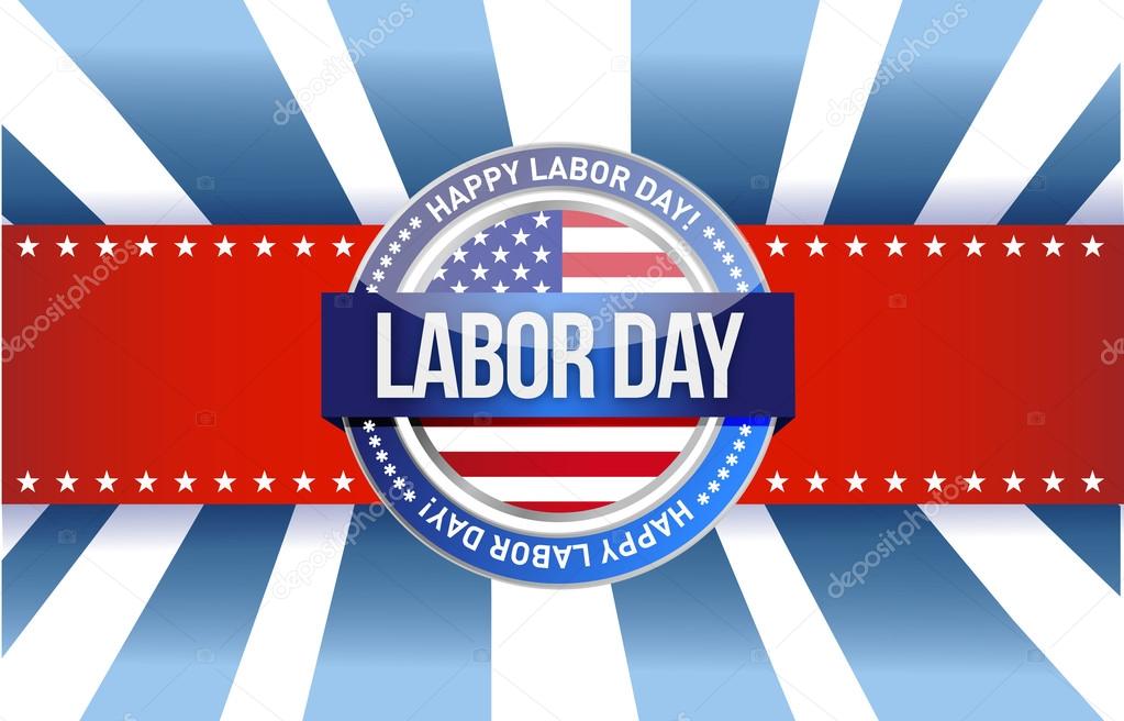 labor day star sign illustration design graphic