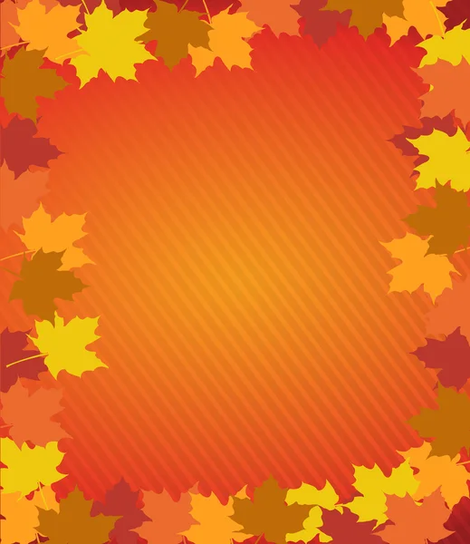 Autumn border leaves illustration design — Stock Photo, Image