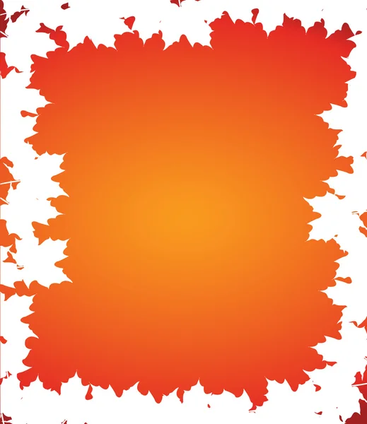 White autumn border leaves illustration — Stock Photo, Image