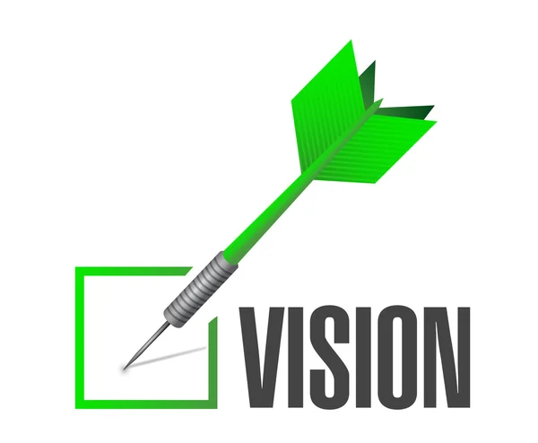 Concepto de signo de marca de verificación de visión —  Fotos de Stock