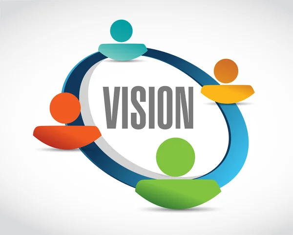 Vision people network sign concept — Stock Photo, Image