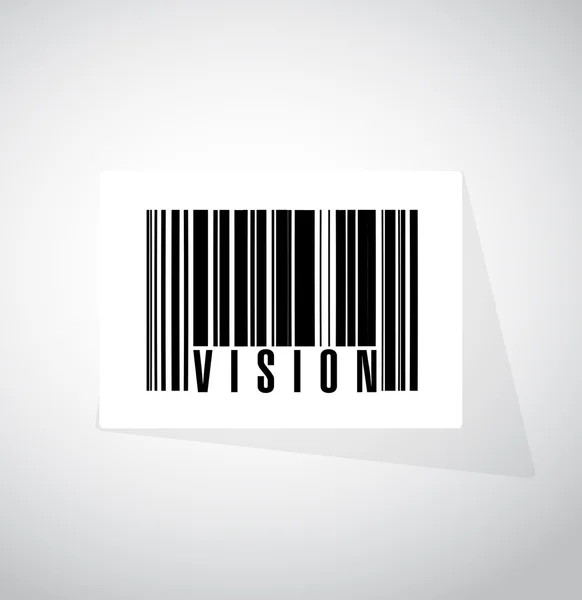 Vision barcode tecken konceptet illustration — Stockfoto