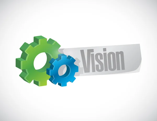 Vision industrial gear sign concept — Stock Photo, Image